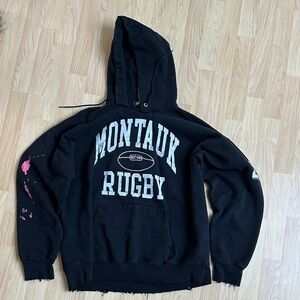 Firstport Montauk Rugby Black Hoodie